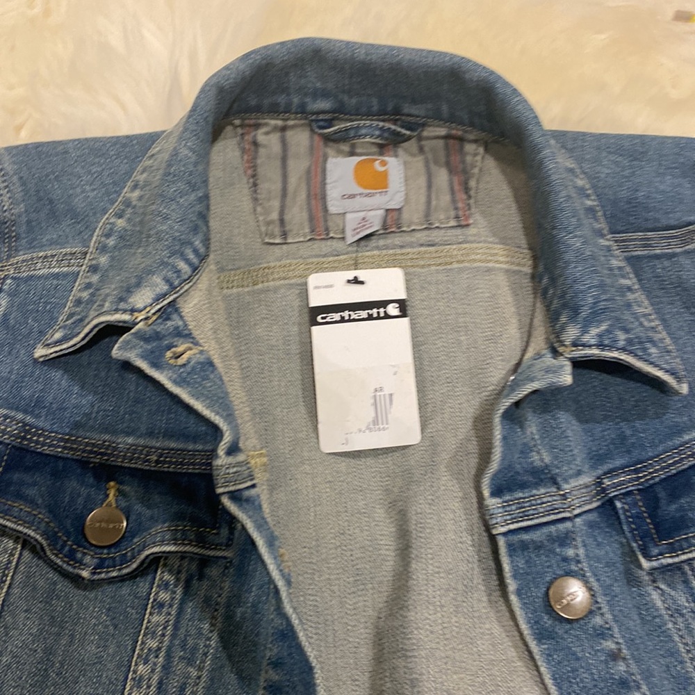 New with Tags, Carhartt Jean jacket. - Picture 7 of 9